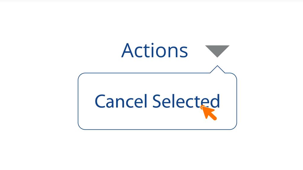 Canceling Individual Transactions