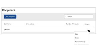 Editing or Deleting a Recipient